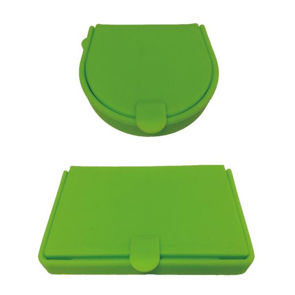 POCHI (ポチ) シリコンマルチケース + コインケース　Green