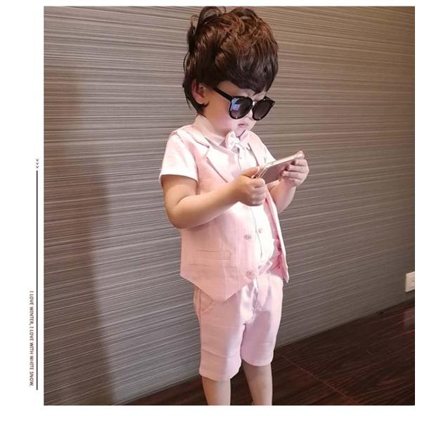 子供スーツ 半袖 4点セット ベスト 半ズボン シャツ ブルー グレー ピンク 発表会 スーツ 男の子 スーツ キッズ フォーマル 男の子 子供服 Buyee Buyee Japanese Proxy Service Buy From Japan Bot Online
