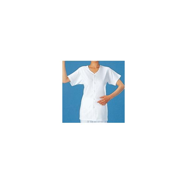 前開きホックシャツ(半袖)  M/L 介護 肌着 紳士用 父の日