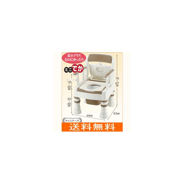 リッチェル ポータブルトイレ きらくMS型(標準便座) 送料無料