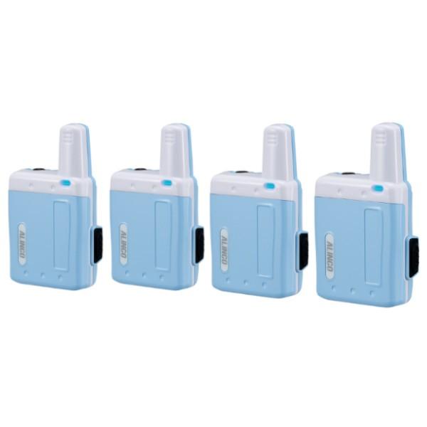 アルインコ(ALINCO) DJPX7A ALINCO（アルインコ） インカム DJ-PX7A （アクアブルー） 4台セット