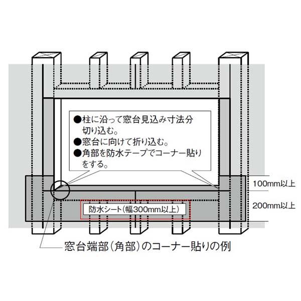サッシ先張防水シート アルミサッシ取付用 １巻 Lixil リクシル アルミサッシ Azzz0001 リフォームおたすけdiy 通販 Yahoo ショッピング