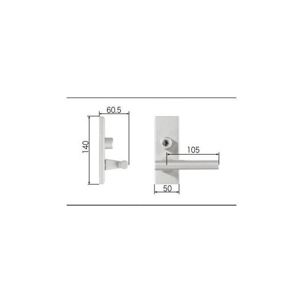 LIXIL/TOSTEM リビング建材用部品 ドア ハンドル：スタイルEタイプ把手