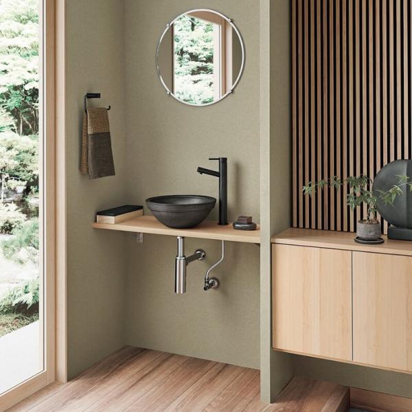 LIXIL（リクシル） どこでも手洗 カウンター間口900mm 両側壁 有効寸法