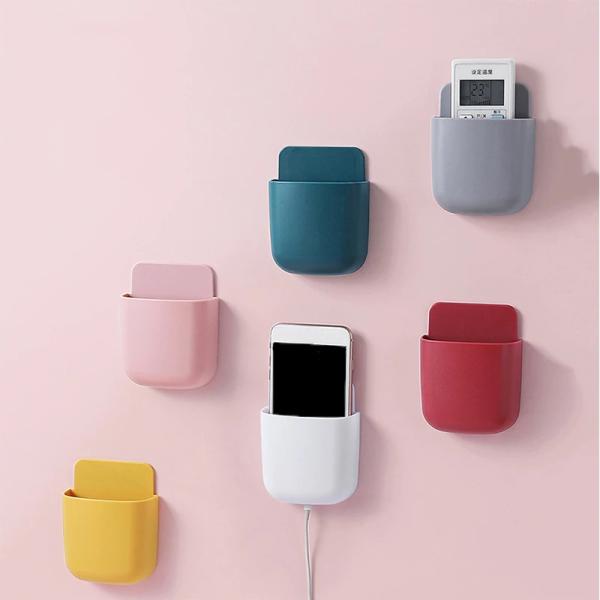 壁掛け ウォールオーガナイザーケース リモコン ペン立て スマートフォン 収納 小物入れ 収納ボックス