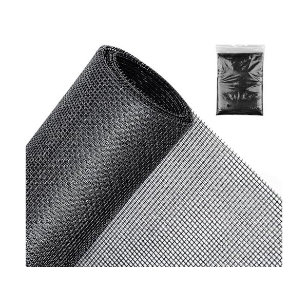 Lesimoll 網戸 網戸張り替え 網戸カーテン 17*16メッシュ 防虫ネット 虫よけネット 150×250cm グラスファイバー製網戸 1.5*2.5m 換気 DIY自由にカッ
