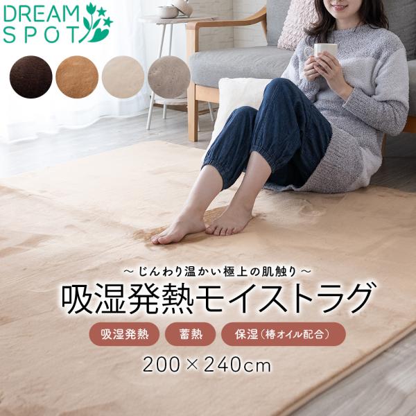 商品情報【商品説明】【吸湿発熱であったか】【暖かさを逃さない蓄熱機能】【椿オイルでしっとり保湿】【とろけるような極上の肌触り】【ホットカーペット・床暖房対応】【すべり止め加工で安心】【サイズと仕様】200×240cm（約3畳、重さ：約4.1...