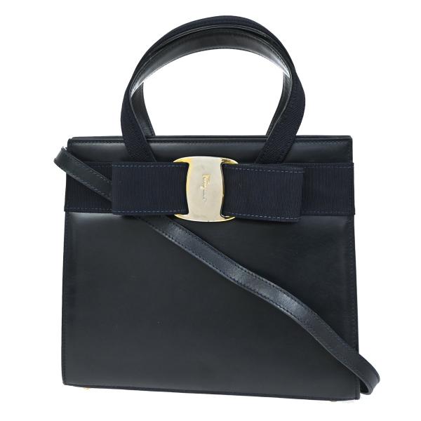 SALVATORE FERRAGAMO フェラガモ ヴァラ リボン ハンド ショルダー