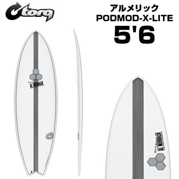 TORQ Surfboard トルクサーフボード アルメリック ポッドモッド PODMOD-X-LITE 5’6 WHITE/PINLINE サーフィン SURF