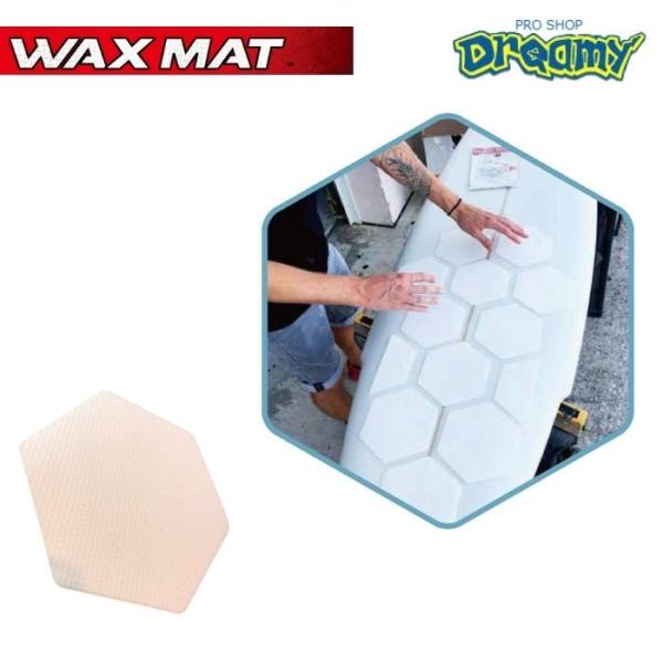 WAXMAT ワックスマット WAX MAT 12枚入り HONEY COMB ホワイト 白 サーフィン サーフボード ワックス WAX