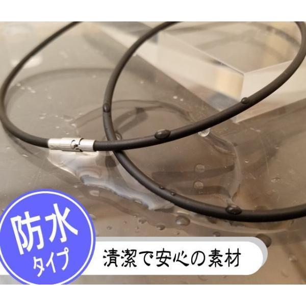 【3.0mm/45cm】マグネット ラバーチョーカー シリコンチョーカー 黒 サージカルステンレス 金具 アレルギー用