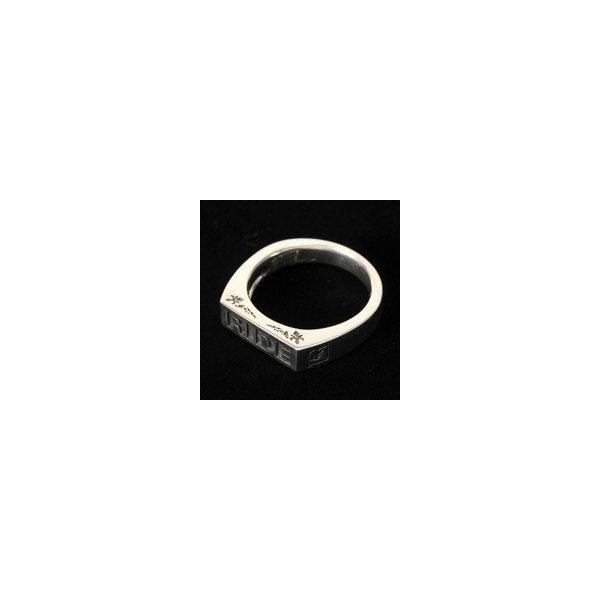 東本昌平RIDEライドオフィシャルシルバーアクセサリーロゴリング 