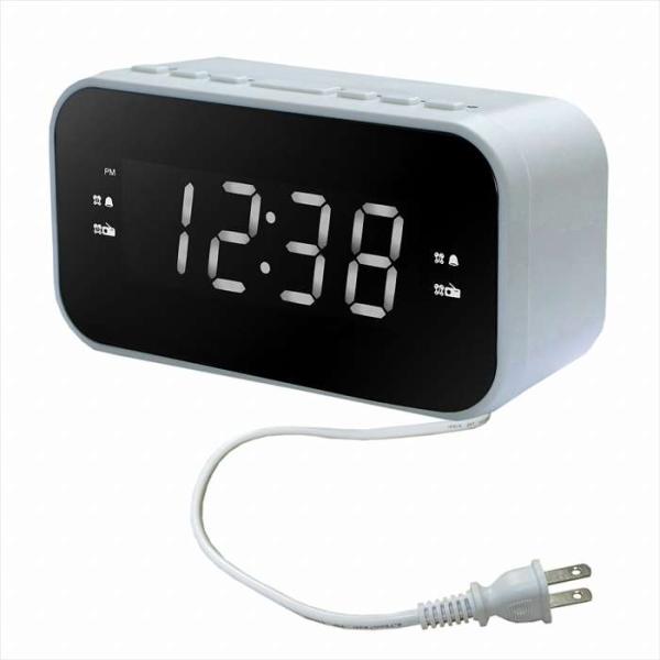 FMワイドバンド対応のコンパクトクロックラジオ。明るさ重視ホワイトLEDモデル。日本語表記で見やすい時計表示。ラジオ/ブザーの音を選べる目覚まし機能。デュアルアラーム機能。12時間表示。スリープタイマー機能（10〜90分）。繰り返し音が鳴る...