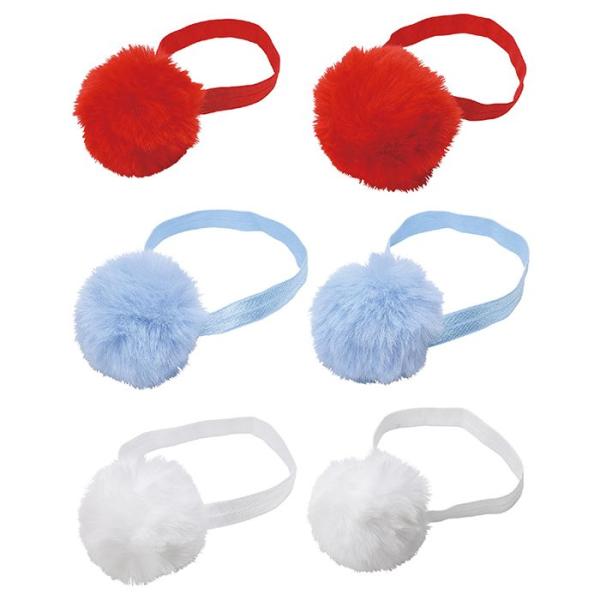 腕や足につけて衣装のワンポイントに。カラーバリエーションは、赤(JAN：4521718149356/品番：14935)、青(JAN：4521718149363/品番：14936)、白(JAN：4521718149370/品番：14937)で...