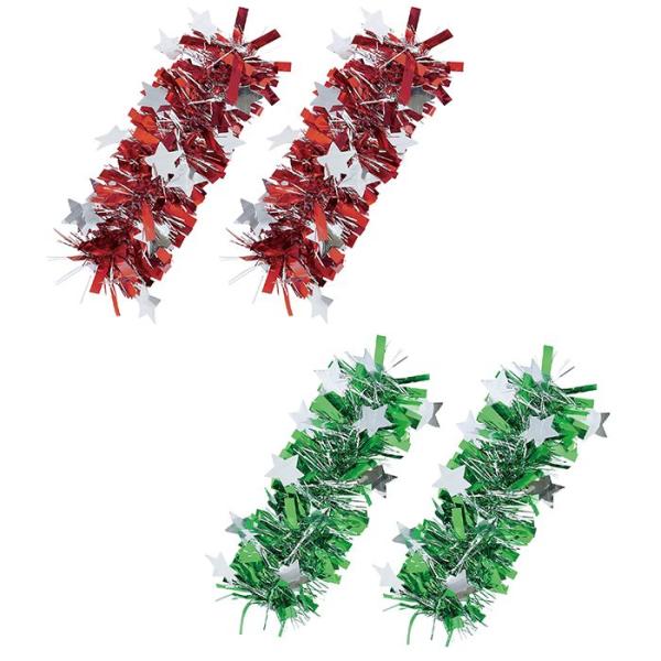 キラキラゴージャス！つけ外し簡単なパッチンタイプ。カラーバリエーションは、赤/銀(JAN：4521718149783/品番：14978)、緑/銀(JAN：4521718149790/品番：14979)です。運動会や体育祭、スポーツ観戦、応援...