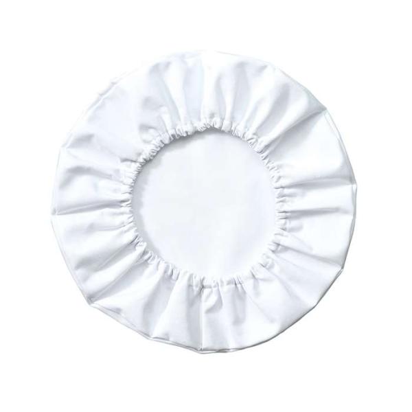 フリーサイズ丸形給食帽。頭囲：46〜75cm。