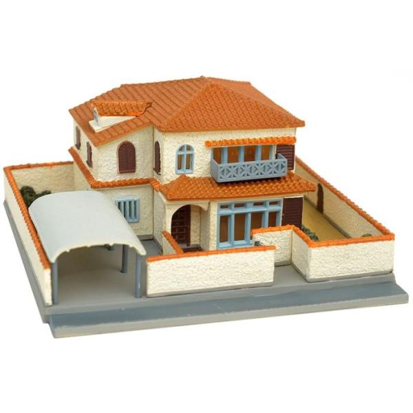 Nゲージ 住宅・商業ビル模型　セット　ストラクチャー　ジオコレ　ジオラマ 建コレ 011-4 現代住宅A4 Nゲージ 鉄道模型 ジオラマ