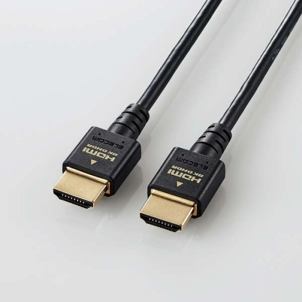 即日出荷 代引不可 HDMIケーブル イーサネット対応 ハイスピード スリム 1.5m エレコム DH-HD21ES15BK