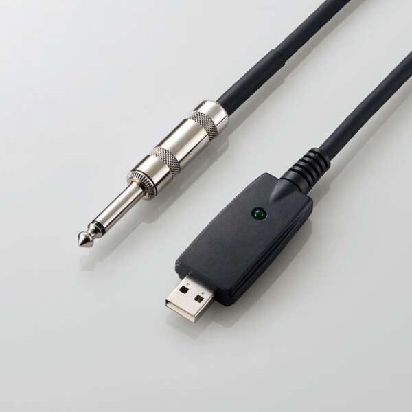 φ6.3ジャックを搭載したギターやベースなどの電子楽器をパソコンに接続して簡単に演奏を録音することができるシールドUSBケーブルです。豊かな中音域と抜けの良い高音域が特徴のクセのないバランスの良いサウンド特性です。パソコンだけでなく、iPh...