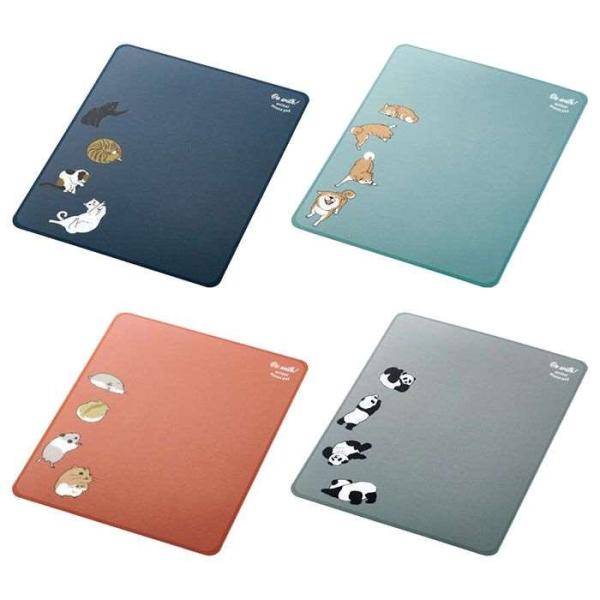 代引不可 マウスパッド Be with! animal mousepad 抗菌加工 アニマルデザイン かわいい エレコム MP-AN04