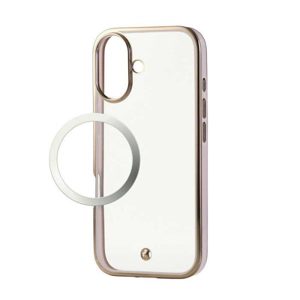 代引不可 iPhone 17 ケース ソフト 衝撃吸収  メタリックライン ピンク エレコム PM-A25AUCTMLPN