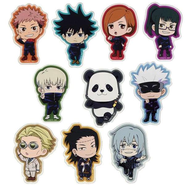 アクリルプレートタイプのステッカーです。カラー、サイズは、虎杖 悠仁（4550213512891：BJK-17A）、伏黒 恵（4550213512907：BJK-17B）、釘崎 野薔薇（4550213512914：BJK-17C）、禪院 真...