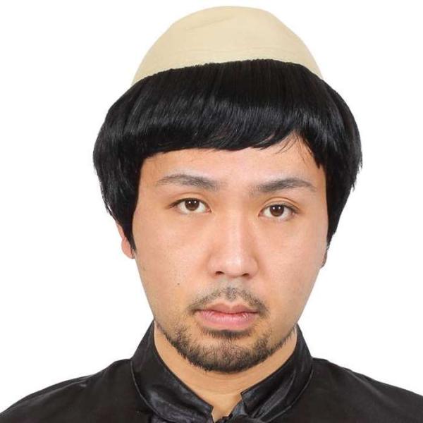 即日出荷 カツランド ザビエル かつら 宣教師 ハゲ頭 かぶりもの パーティ 変装 仮装 宴会 コスプレ 小道具 クリアストーン 4560320871347