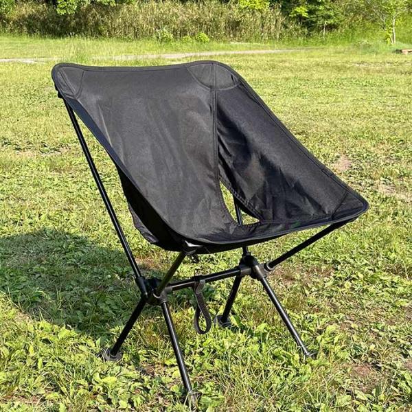 【[新品】折りたたみ式ハンモックチェア ブラック軽量＆コンパクト1人用アウトドア dresma_4589899043733