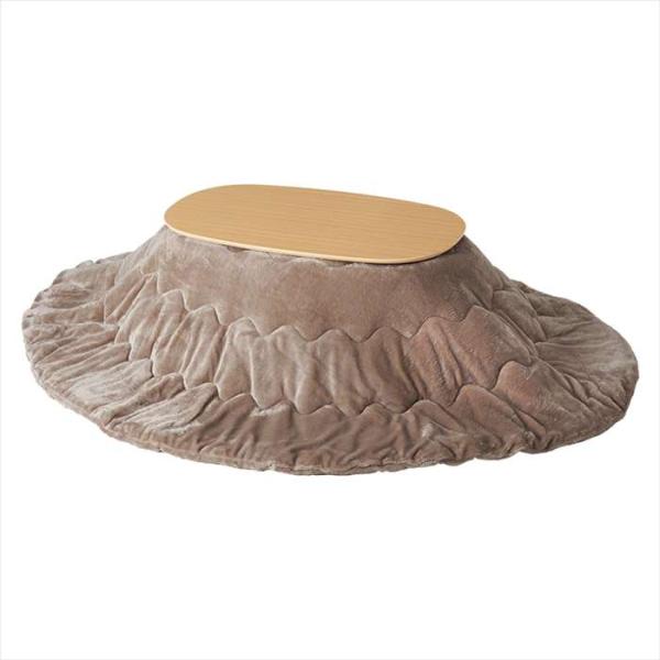 一人暮らしに最適なコンパクトサイズの折れ脚こたつテーブル。とろけるような肌触りのシンプルな掛け布団セット。