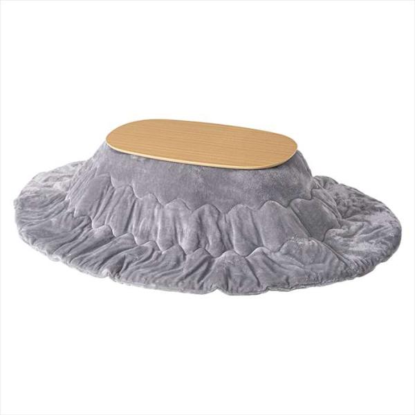 一人暮らしに最適なコンパクトサイズの折れ脚こたつテーブル。とろけるような肌触りのシンプルな掛け布団セット。