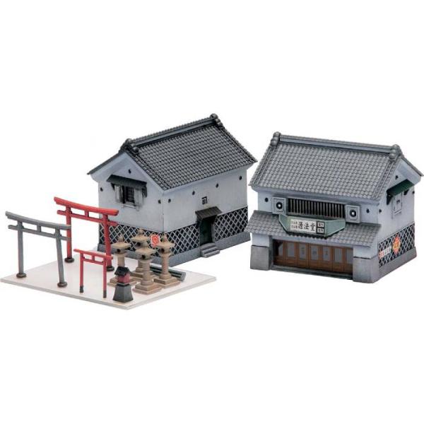 Nゲージ 土蔵 店蔵 ジオラマ ストラクチャー 家屋 建物 模型 セット 風景　情景  グリーンマックス 2162