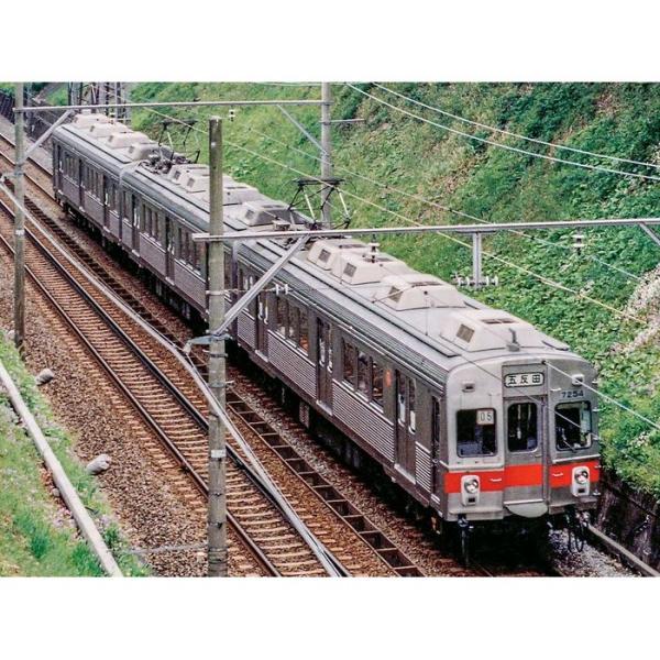 Nゲージ 東急電鉄7200系（池上線・冷房車・赤帯）3両編成セット（動力付き） 鉄道模型 グリーンマックス 50797
