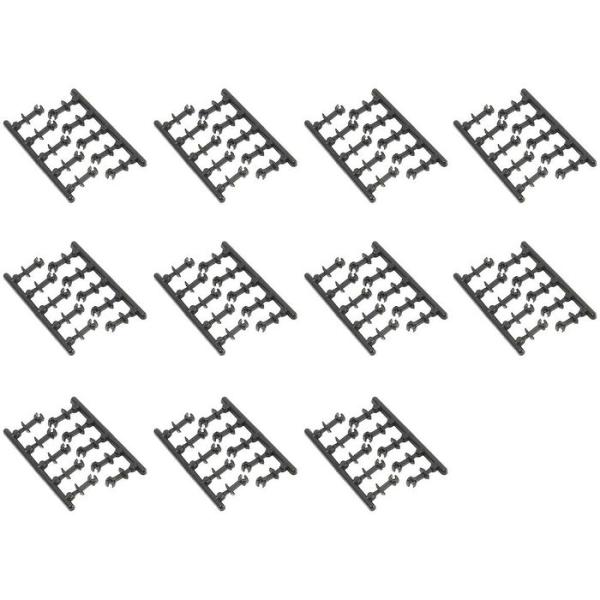 Nゲージ ナックルカプラー・徳用パック(中・黒/110個入り) 鉄道模型 グリーンマックス 8900