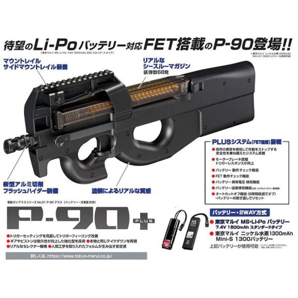 対象年齢18歳以上 電動ガンプラス No.1 P-90プラス サブマシンガン PDW
