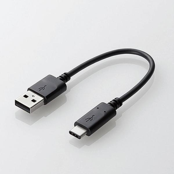 代引不可 スマートフォン用USBケーブル USB(A-C) 認証品 0.15m ブラック エレコム MPA-AC01NBK