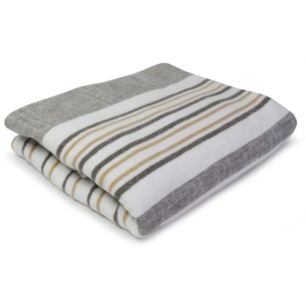 室温センサー、コントローラー付きの電気敷毛布。中性洗剤を使用し、押し洗いまたは洗濯機で洗えます。