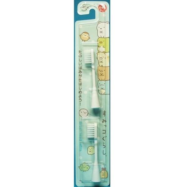 ハピカ電動歯ブラシ 替えブラシ すみっコぐらし ブルー ミニマム BRTS-7BSG