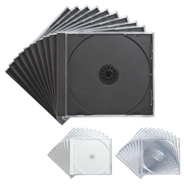 訳あり新品 プラケース 10枚セット Blu-ray DVD CD収納 ブラック FCD-PN10BKN サンワサプライ 外装に傷・汚れあり