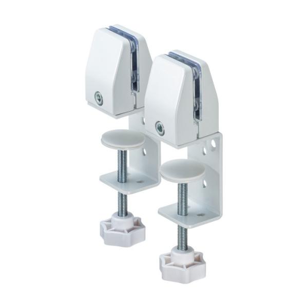 ●パーティションやボードの挟み込みが可能な台座です。●設置はクランプ式なので工事不要でお手軽にお使いできます。●クランプで挟み込むのでしっかり固定できます。●台座挟み込み部分にはスレ防止の為PVCシートを付けています。●組み換えによってデス...