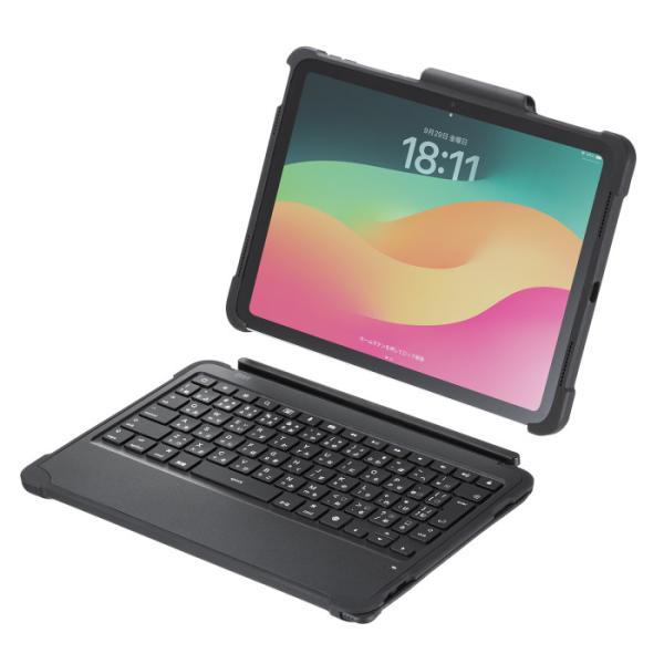 即日出荷 代引不可 iPad 第10世代・A16専用ケース付き分割型キーボード（Type-Cケーブル接続） サンワサプライ SKB-IP7GIGA