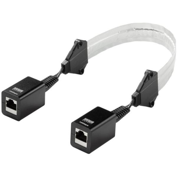 即日出荷 代引不可 すきま用 CAT6A 延長LANケーブル（PoE対応） サンワサプライ KB-FL6ASTP-EX