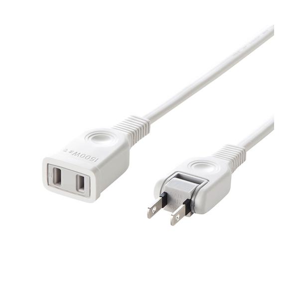 即日出荷 代引不可 タップや機器の電源延長に便利なコード トラッキング火災防止絶縁キャップ付きスイングプラグ採用 2P 5m サンワサプライ TAP-EX2105
