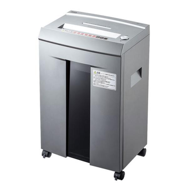 代引不可 ペーパー＆CDシュレッダー 電動 40分連続使用可能 A4用紙10枚、DVD、CD、クレジットカードが細断可能 サンワサプライ PSD-M4010