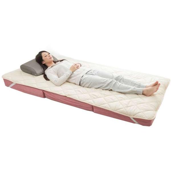 オーラ岩盤マット極 セミダブル 敷きパッド ベッドパッド 敷布団パッド