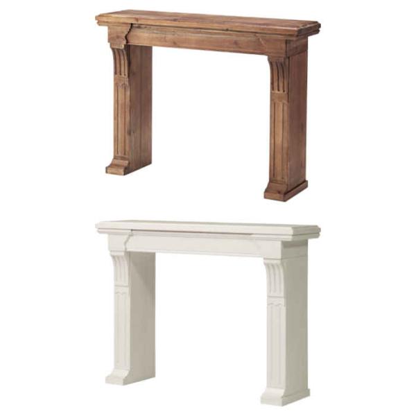 アンティーク調 木製 天然木 ディスプレイラック ラック 棚 花台 シャビーシック レトロ マントルピース。カラーは、ブラウン（4985155203116/MTP-100BR）、ホワイト（4985155221820/MTP-100WH）です...