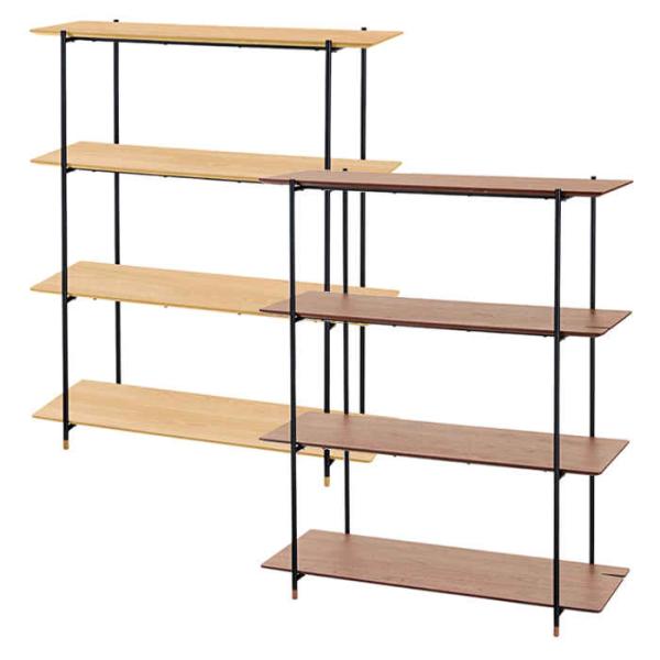 東谷 4段 オープンシェルフJPB-102 天然木ウォルナット/ スチール 北海道・沖縄・離島配送不可 代引不可 オープンシェルフ4段 オープン