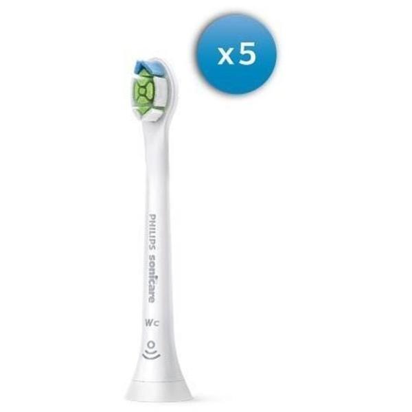 他サイト： ホワイトプラス（旧ダイヤモンドクリーン）ブラシヘッド コンパクト 5本組 フィリップス HX6075/67の商品画像