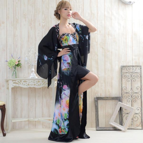 和服ドレス 着物ドレス ロング 衣装 送料無料 ボレロ付き背中リボン 和風花柄シフォン着物ロングドレス 和服ドレス ロング よさこい 衣装 和服 ドレス Buyee Buyee 일본 통신 판매 상품 옥션의 대리 입찰 대리 구매 서비스