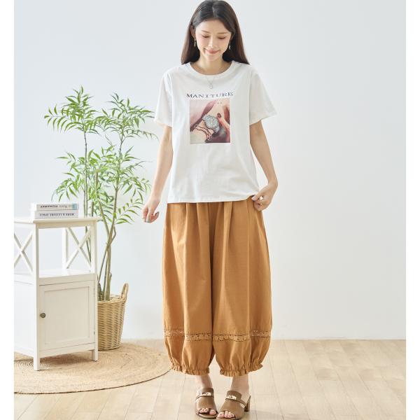 Tシャツ レディース 半袖 ラインストーン 時計 ウォッチ柄 デコ ビジュー キラキラ 2026新作 大人上品 きれいめ クラシック 綿 ストレッチ 白 黒 春夏