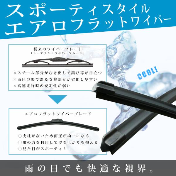 日産 ノート E12 NE12 エアロ フラット ワイパー ブレード 左右2本 セット (ゴム付いてます) /【Buyee】 日産 ノート E12 NE12 エアロ フラット ワイパー ブレード 左右2本 セット (ゴム付いてます) /【Buyee】